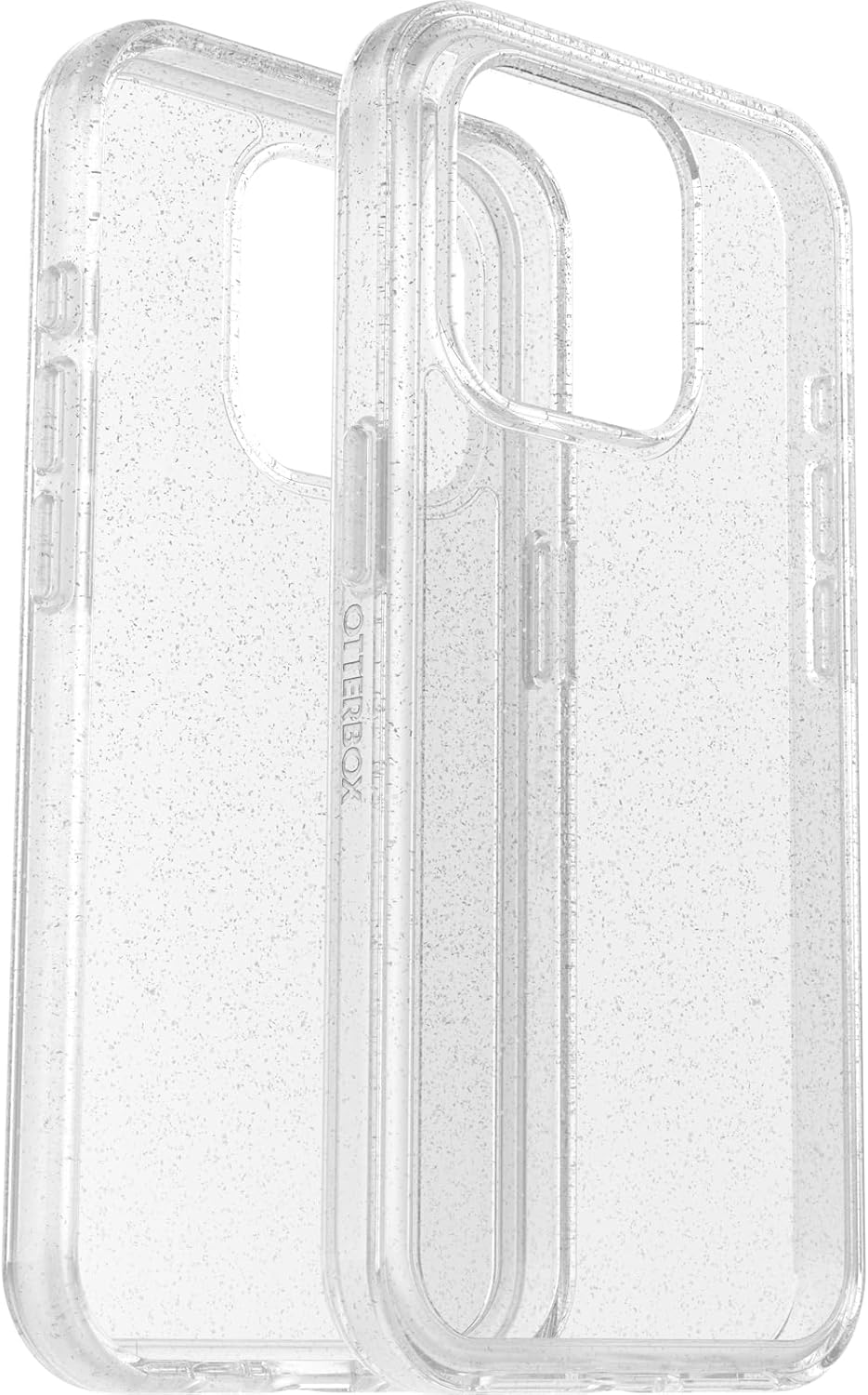 OtterBox iPhone 15 Pro (Only) Symmetry Clear Series Case - Stardust(Clear/Glitter), Ultra-Sleek, Wireless Charging Compatible, Raised Edges Protect Camera & Screen