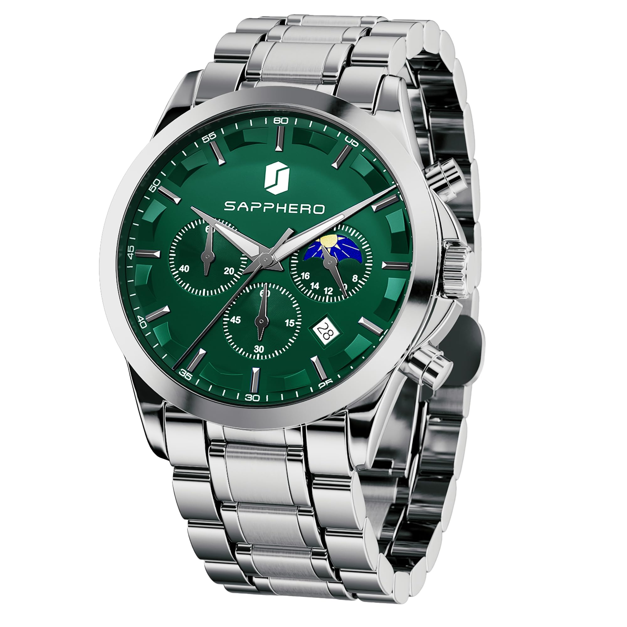 BENYAR Relojes Hombre Cronografo Analógico Impermeable Relojes de Pulsera Luminoso Fecha Negocios Casual Diseñador Relo…