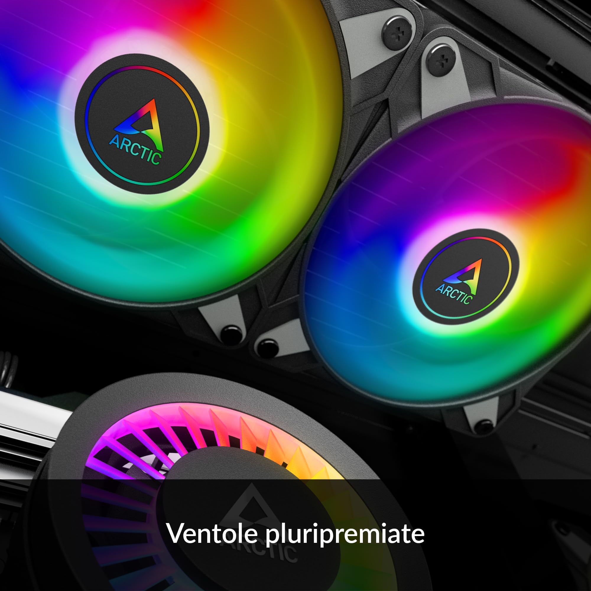 ARCTIC Liquid Freezer III 280 A-RGB (nero)- Sistema di raffreddamento ad acqua per PC, dissipatore a liquido All-in-One per CPU AIO, compatibile con Intel e compatibile con AMD, pompa efficiente