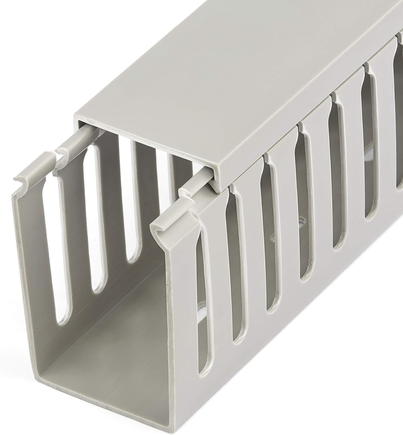 StarTech Cable Management Raceway w/Parallel Slots 78in - Network Cable Hider Kit - Slotted Wall Wire Duct System - Cord Concealer Channel - Surface Mount Wiring Channel PVC UL Rated (CBMWD5075) : Everything Else