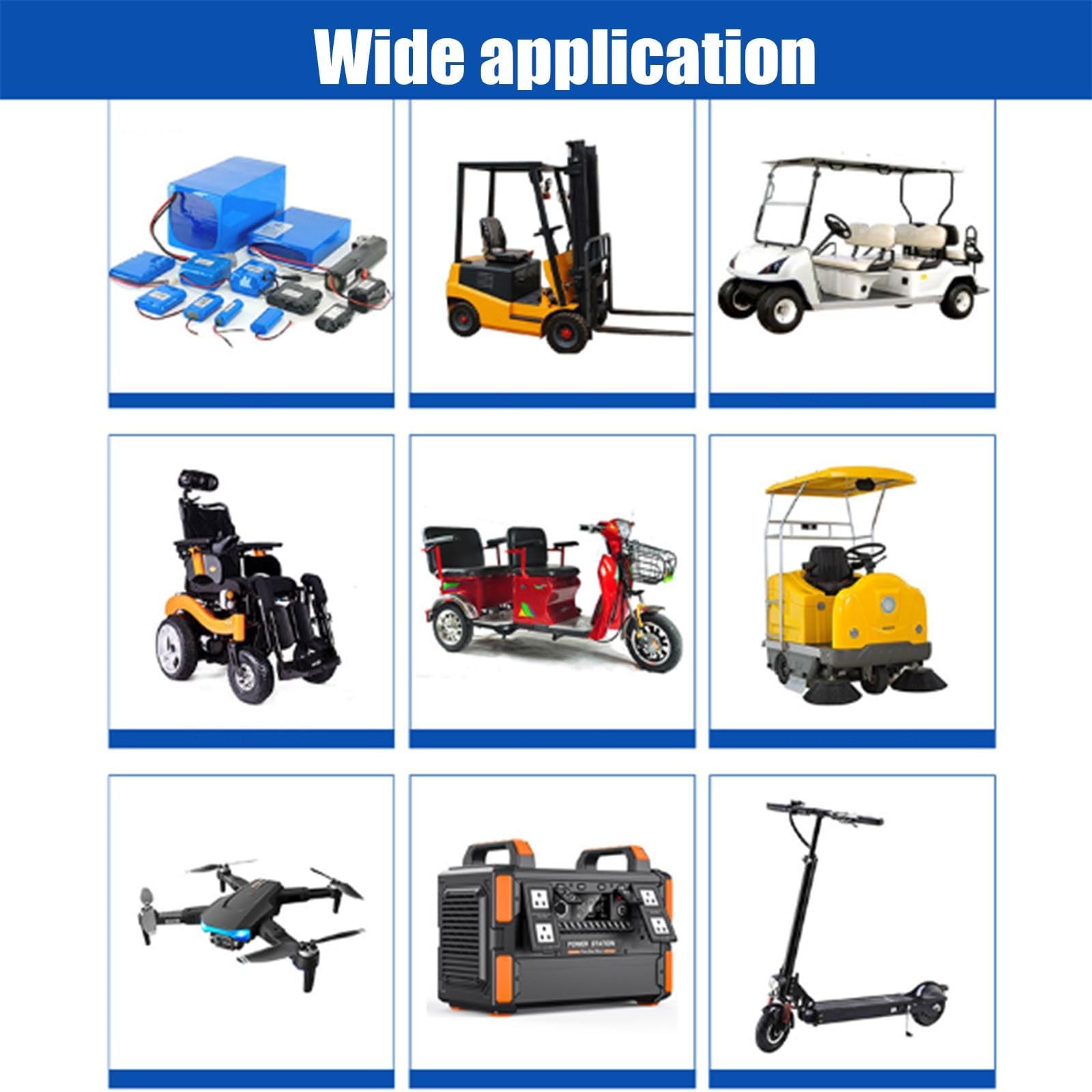 Ładowarki akumulatorów kwasowo-ołowiowych 12V/24V/36V/48V/60V/72V Ładowarka akumulatorów wózków widłowych z 50A złączem Andersona i wyświetlaczem LCD
