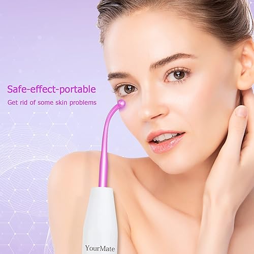 Miniatura 5 de YourMate Tubos de sistema de argón de varita de terapia de luz facial de alta frecuencia para la cara, barbilla, cuello, cabello antienvejecimiento