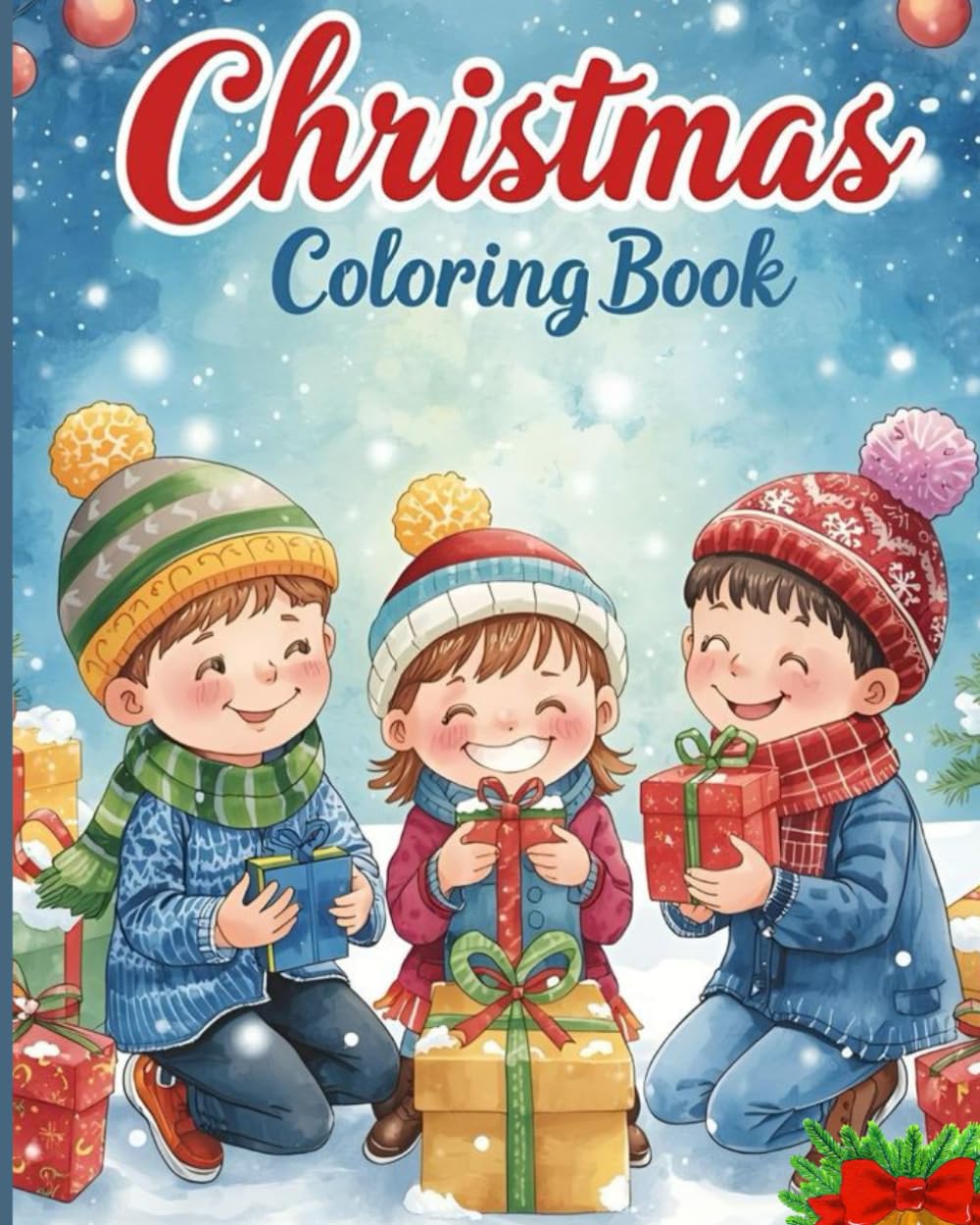Christmas colouring book: Fun & Easy Christmas Coloring Pages for Kids