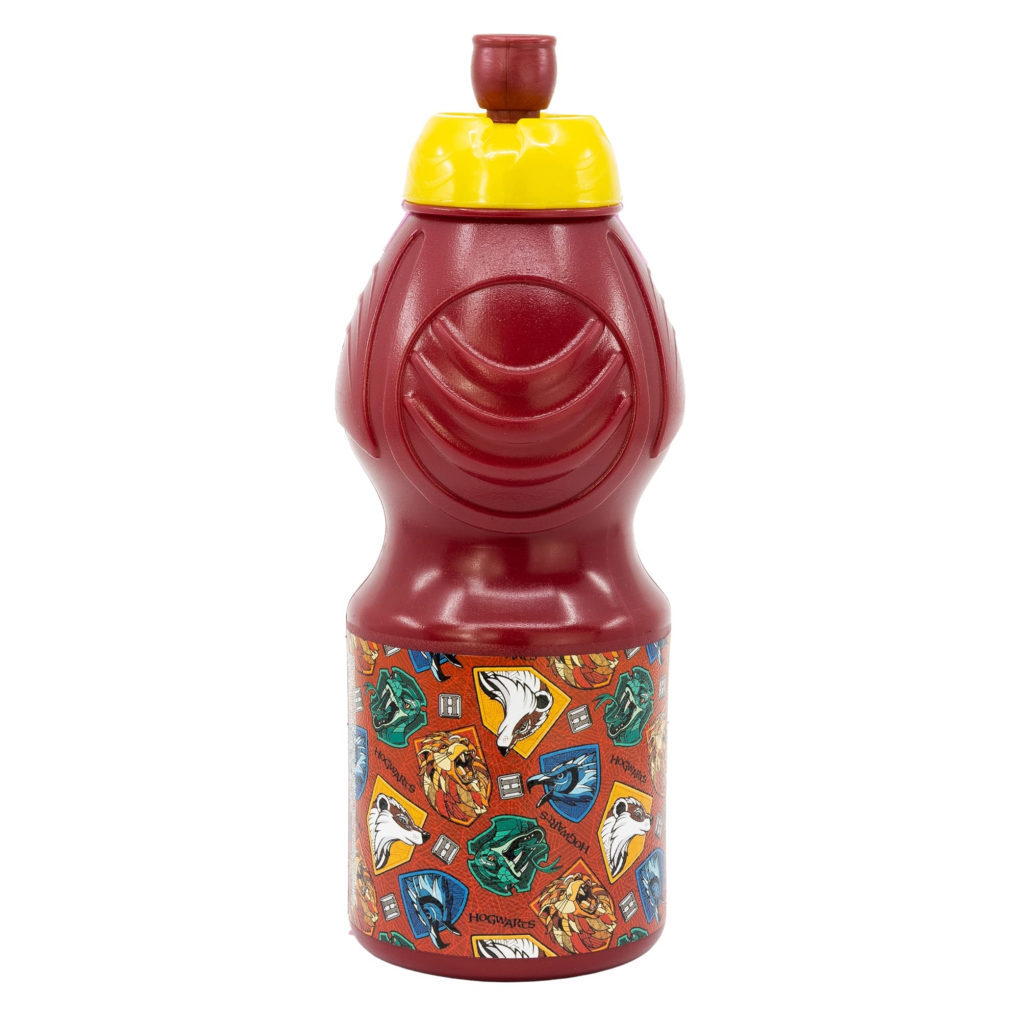 Stor Red Harry Potter School Shields Sports Bottle, 400Ml Capacity