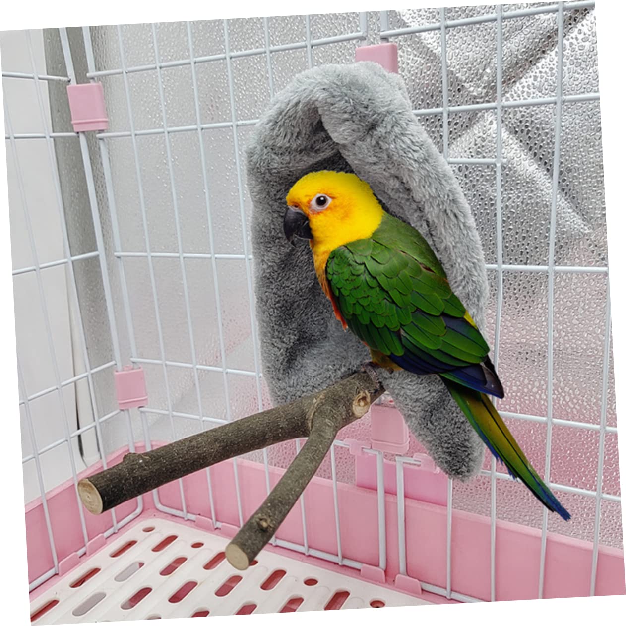 Toddmomy 1Pc Parrot Plush Cape for Birds Warm Cozy Hanging Tent Random Color Bird Supplies for Indoor Outdoor Use for Parrots Random Color