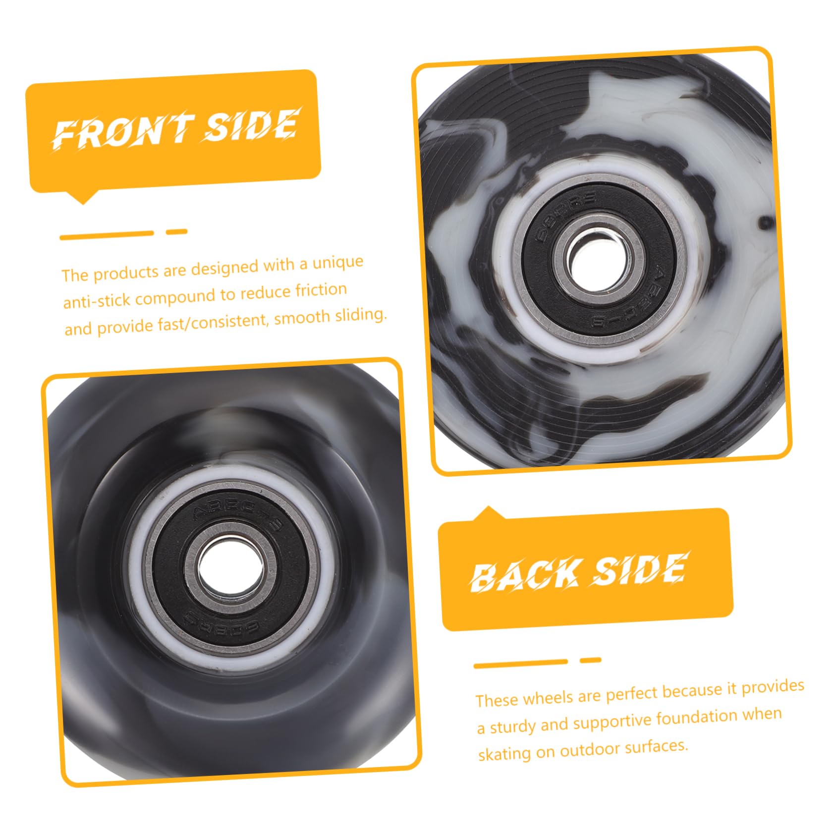 CORHAD Outdoor Skating Wheel 4pcs Roller Skate Wheels for Skating Accessories