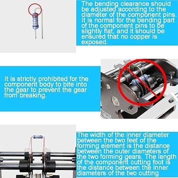 Manual Resistor Lead Forming Machinea Hand-Operated Tool for U-Bending and Cutting Taped axial Components.