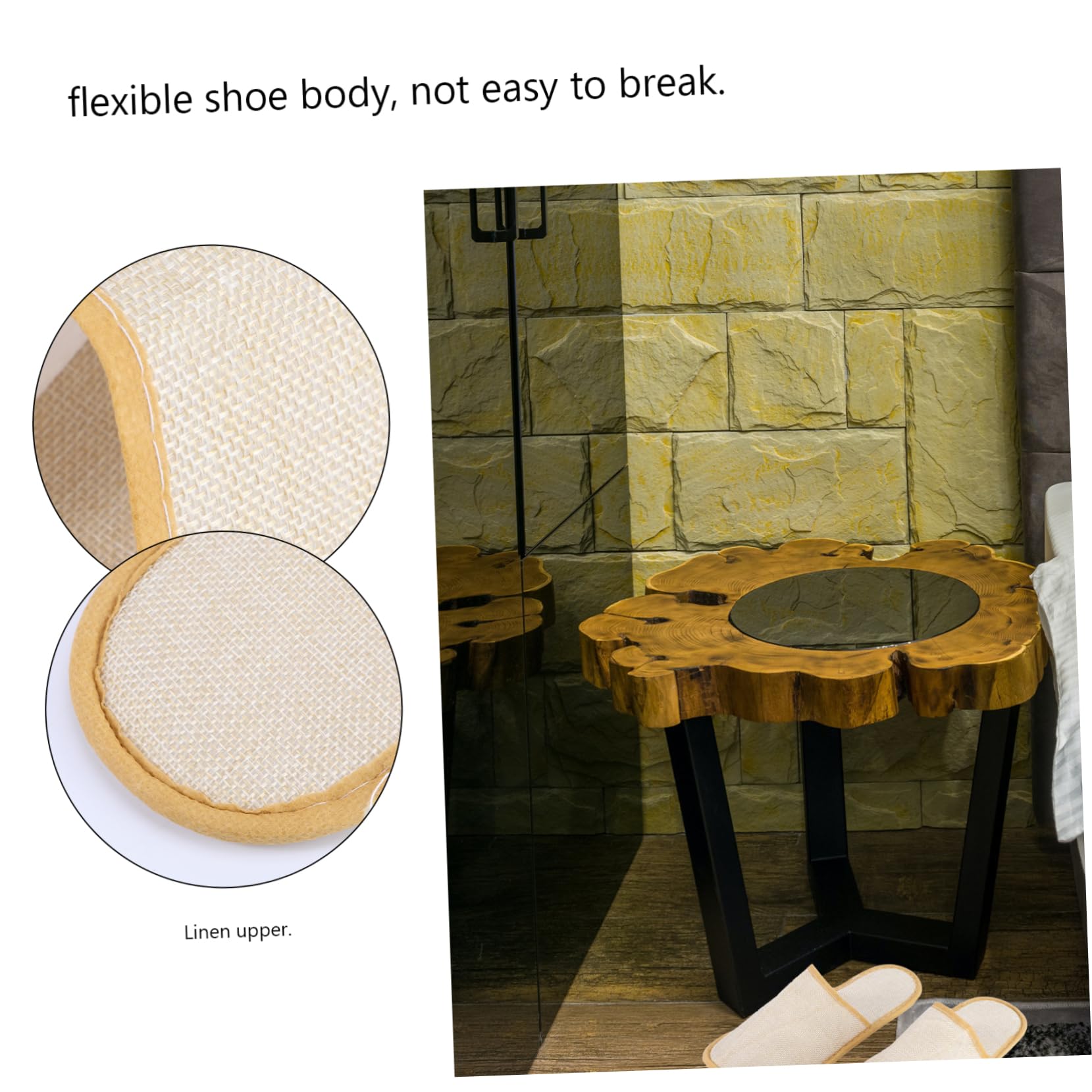 NOLITOY 10Pairs Disposable Non Slip Guest Slippers Breathable Hotel Slippers for Home Travel Spa and Vacation Use Fits All