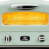 Vista 9 de HeatMate Tostadora desplegable con tecnología de calefacción de grafito con 7 ajustes de calor, 3 funciones de tostado y modo único de bagel, verde