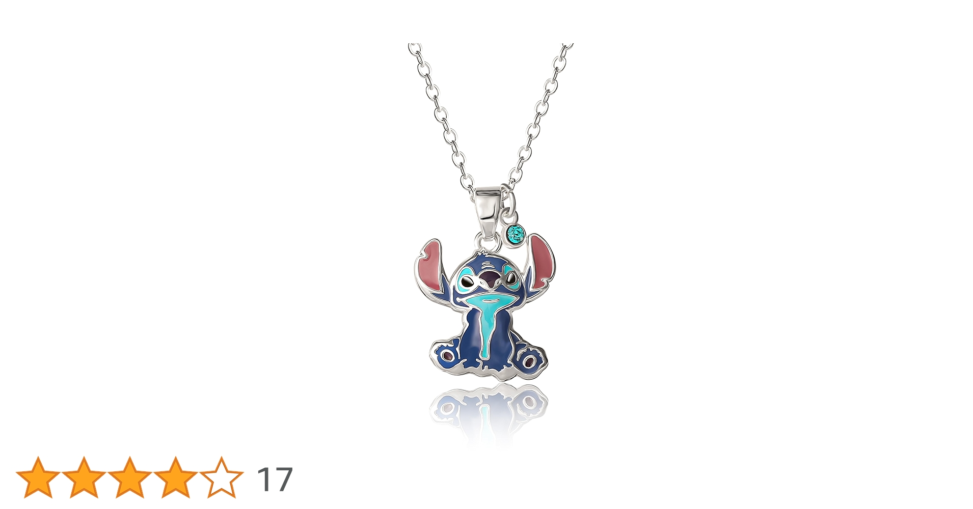 リロ・アンド・スティッチ　ペンダントネックレス　スティッチ　ディズニー　シルバー リロ スティッチ シルバー ジュエリー ネックレス 複数の