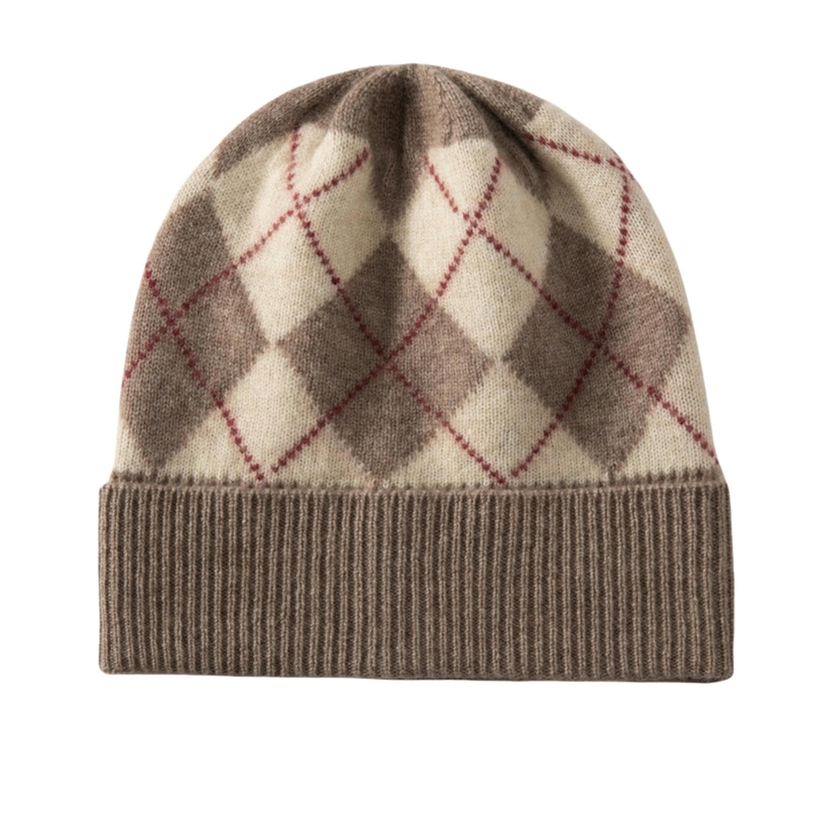 Gorro Invierno Mujer Sombrero De Mujer Sin Alero Sombrero De Lana Tejido con Solapa Sombrero Suave Y Cálido Sombrero De Invierno Sin Alero De Mujer-Gris-Código Medio