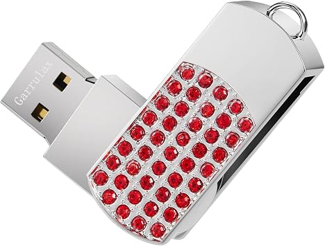 USB Flash Drive, 16GB/32GB/64GB/128GB USB2.0 Rotatable Memory Stick Date Storage Pendrive Thumb Drives U Disk64GB,Red