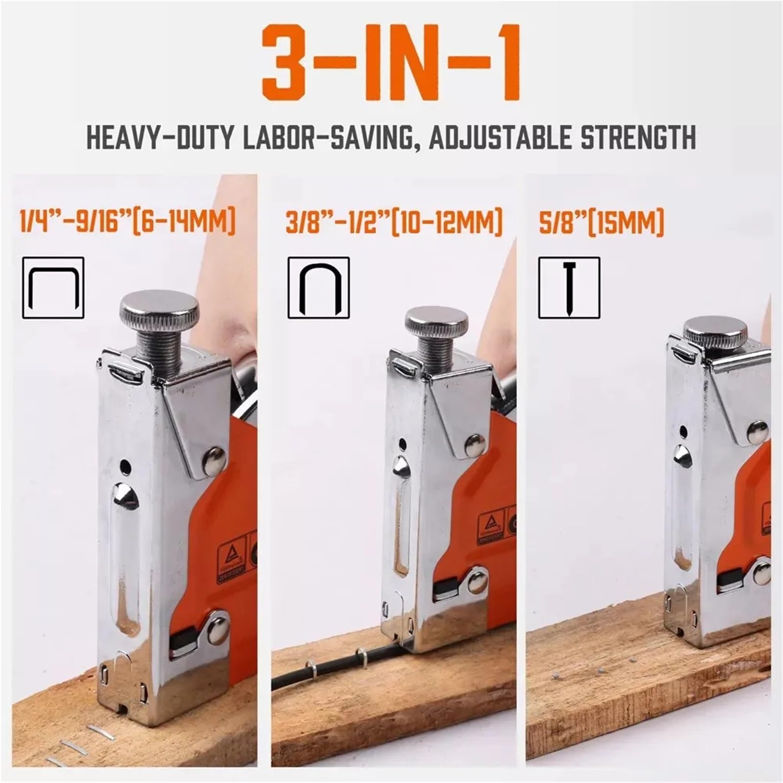 Graffettatrice Per Legno Pistola cucitrice 3 in 1 resistente Tappezzeria | Graffette gratuite for strumento di fissaggio cucitrice