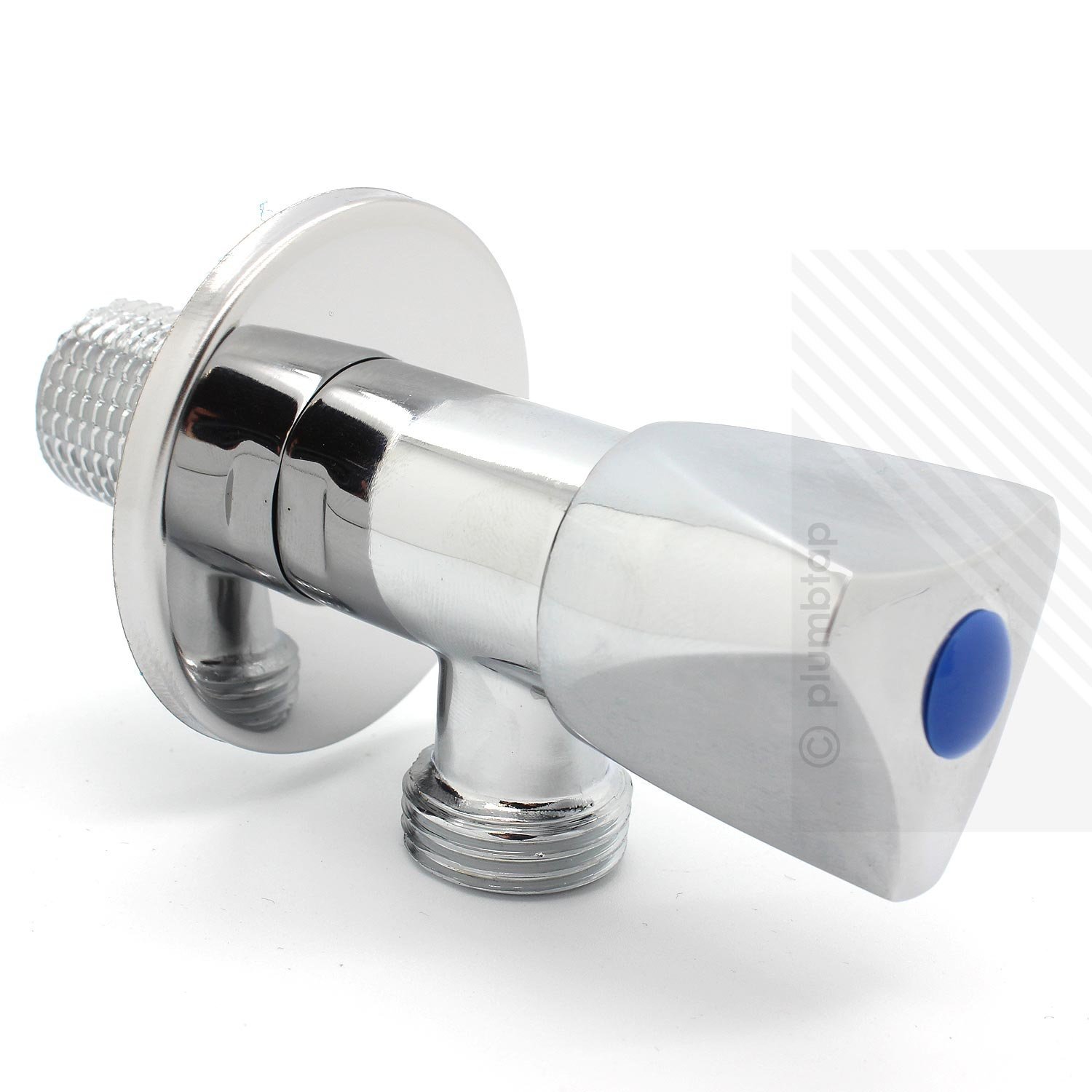 Ecospa Chrome Bathroom Toilet Shower | Bidet Shattaf Douche Spray Shut Off Stop Valve |