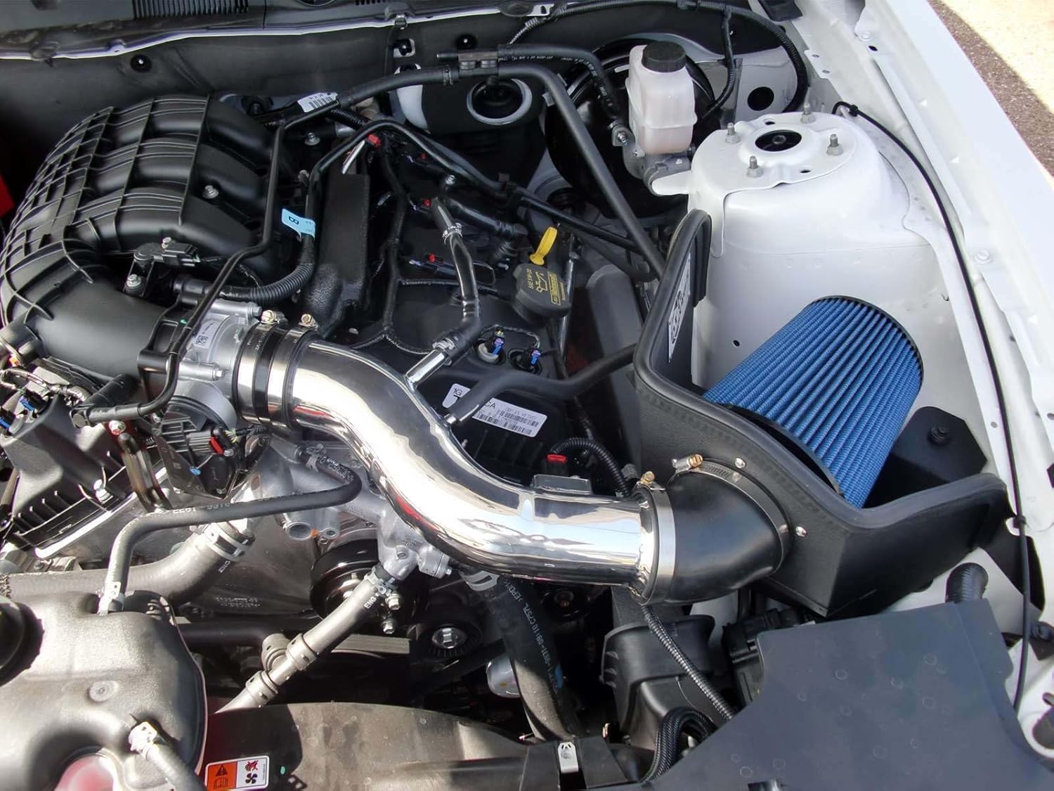 aFe POWER Magnum FORCE Stage-2 Cold Air Intake System w/Pro 5R Filter, #54-12102-P, Polished