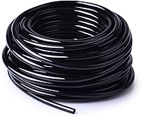 MIXC 1/4 Inch Blank Drip Irrigation Tubing Hose, 50FT Roll - Flexible Durable Distribution Line for Gardens