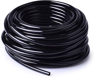 MIXC 1/4 Inch Blank Drip Irrigation Tubing Hose, 50FT Roll - Flexible Durable Distribution Line for Gardens