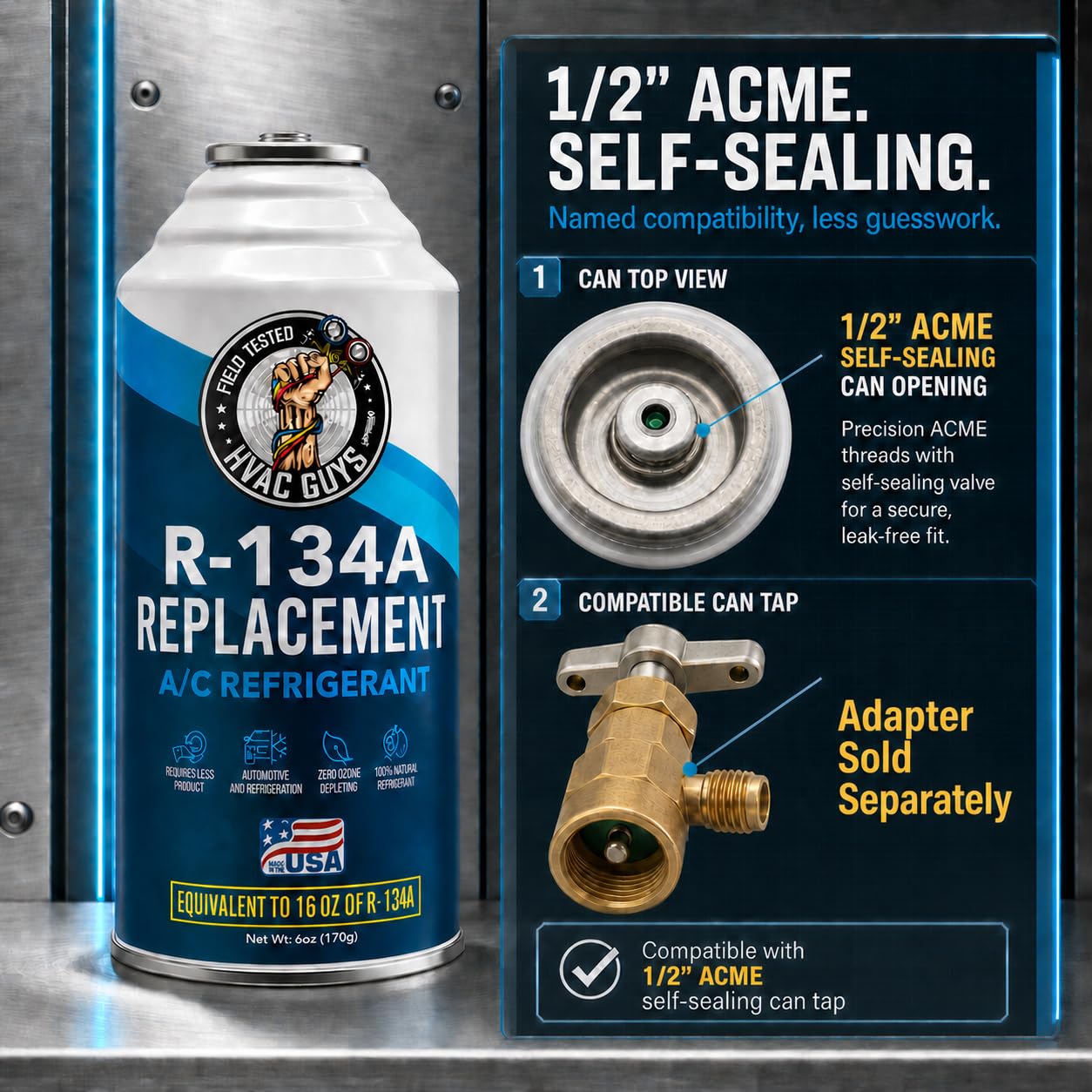 NASA 134a PROTECTOR NO 158 ×6 Amazon.com: HVAC Guys AC Refrigerant R134a Reemplazo – Respetuoso