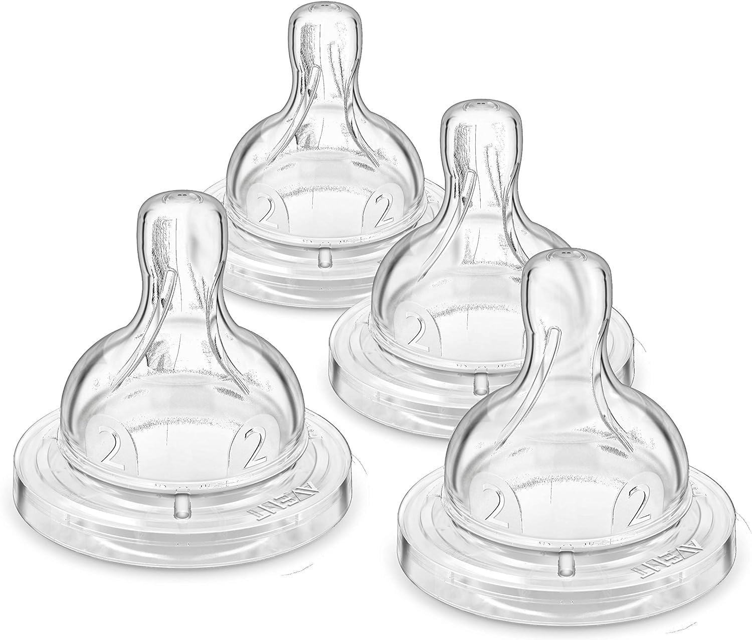 Philips Avent Anti-colic Baby Bottle Flow 2 Nipple, 4pk, SCY762/44