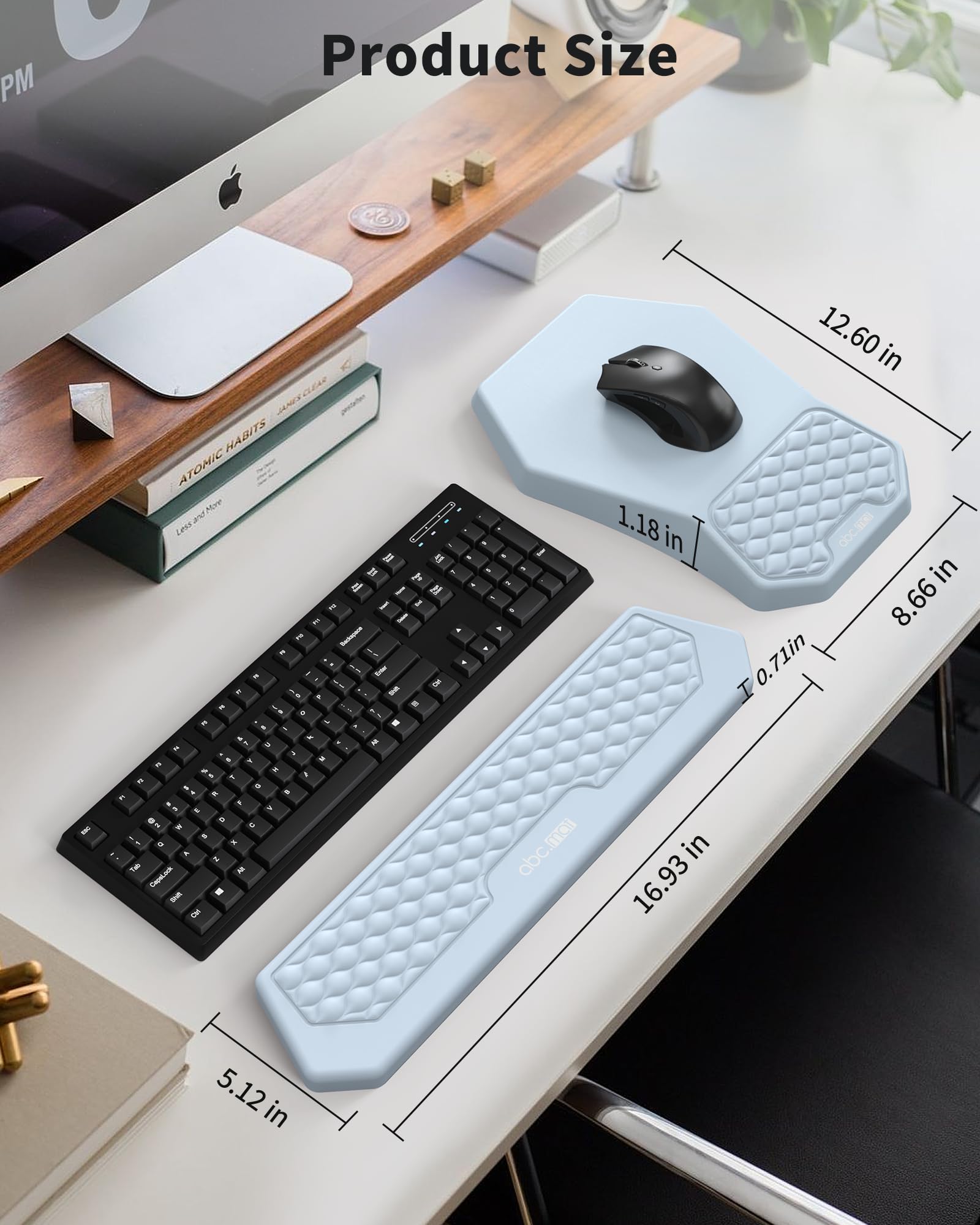 Set di poggiapolsi e poggiapolsi ergonomici per mouse