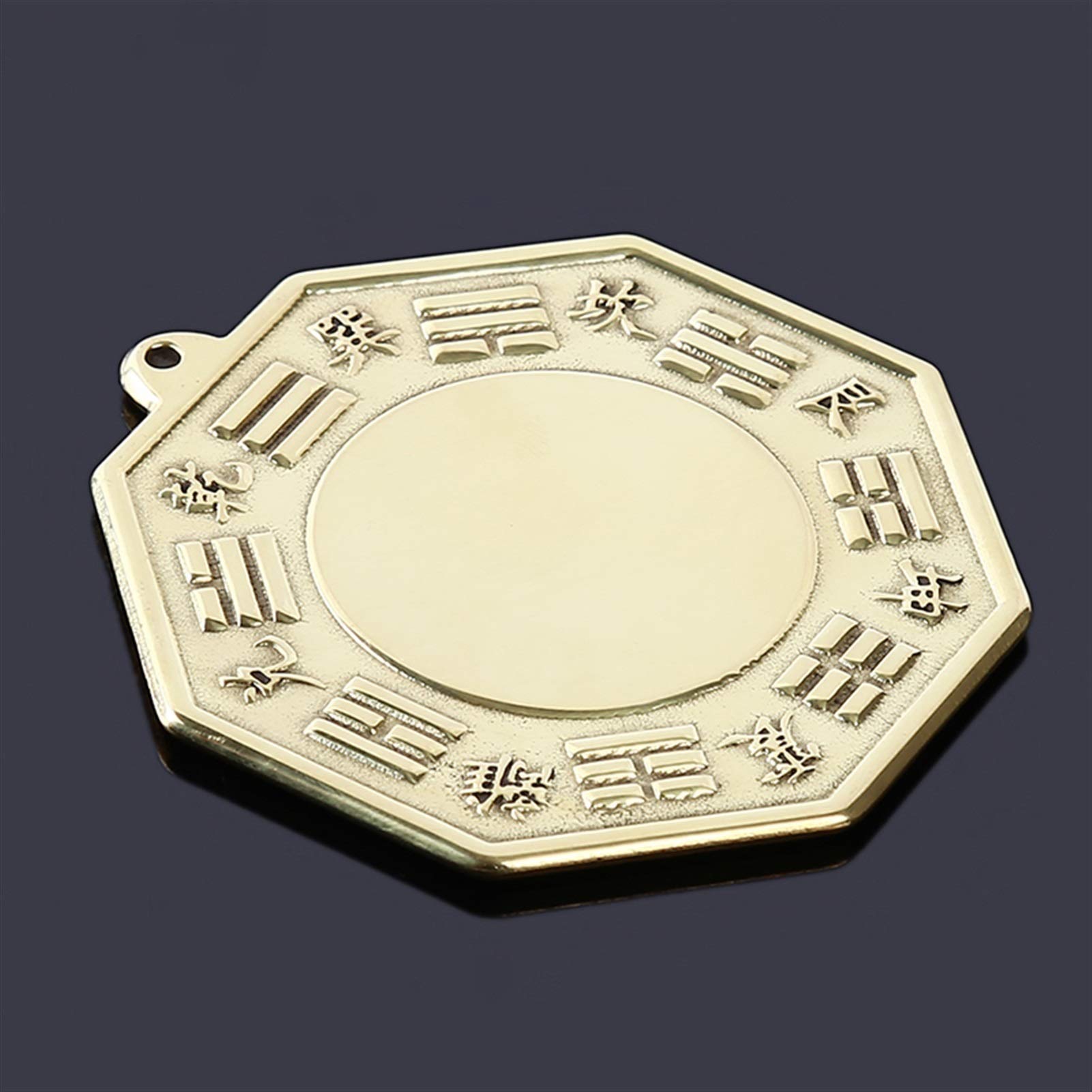 HDBCYUAZ Chinese Fengshui Concave Convex Copper Taiji Bagua Mirror Wall Hanging The 8 Hexagrams Home Decoration Accessories(Style 2)