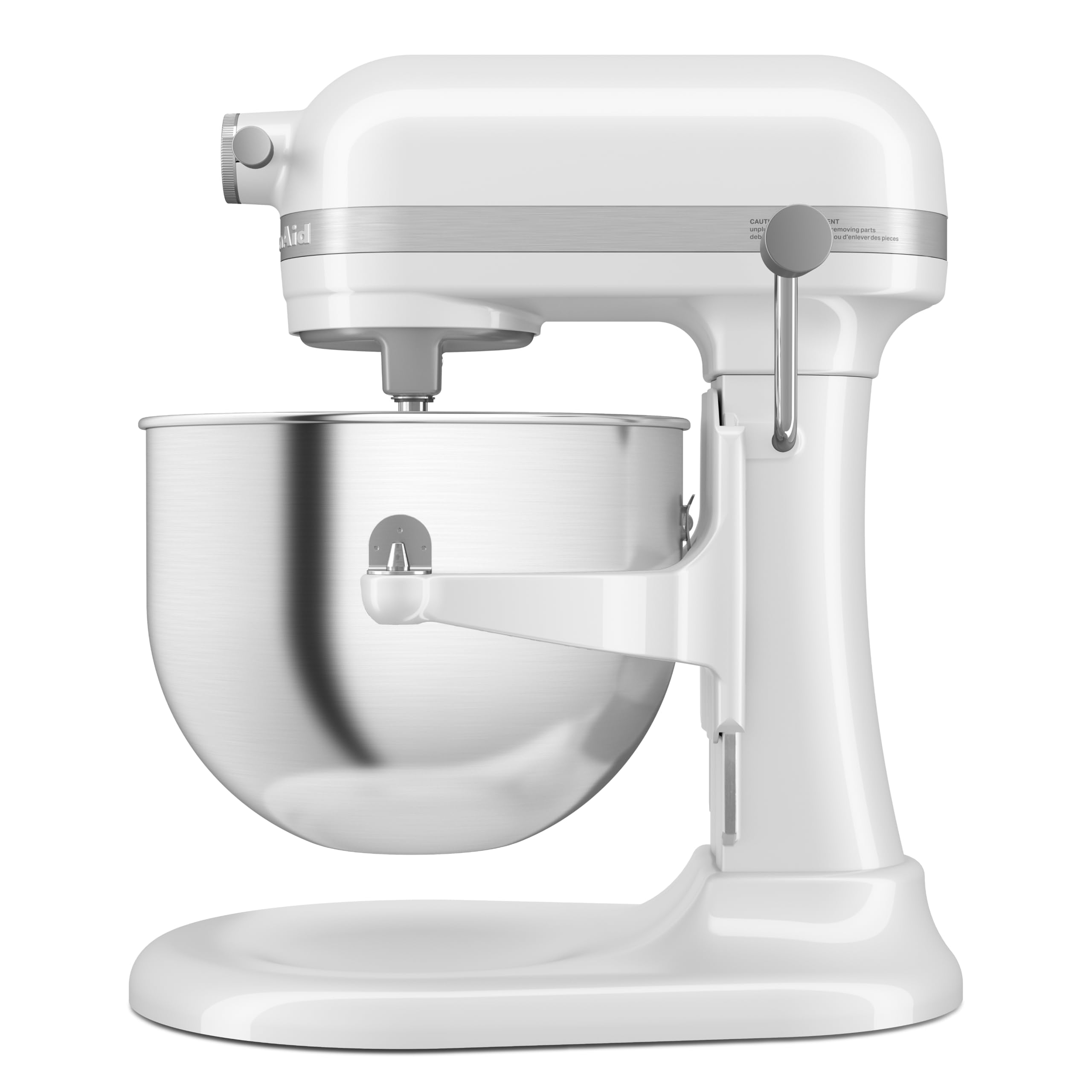 KitchenAid Batidora Amasadora Heavy Duty 6.6L, Engranajes Todo Metal, 11 Velocidades, Arranque Suave, Corte por Sobrecalentamiento, Bol 3 Puntos, Blanco