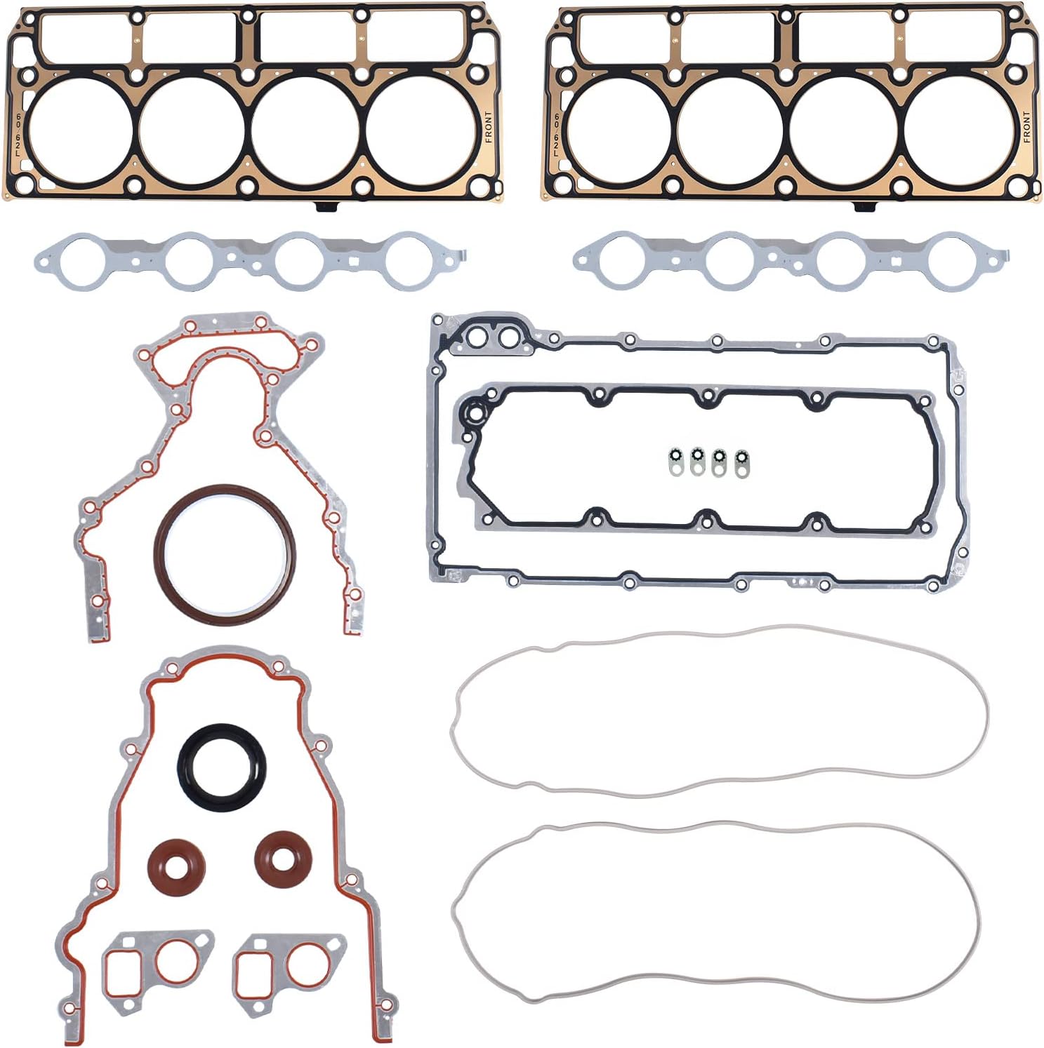 LS9 Head Gasket Kit LS Full Gasket Set with Oil Pan Gen 4 Ⅳ Valley Cover Gasket for LS1 LS6 LQ4 LQ9 4.8L 5.3L 5.7L 6.0L