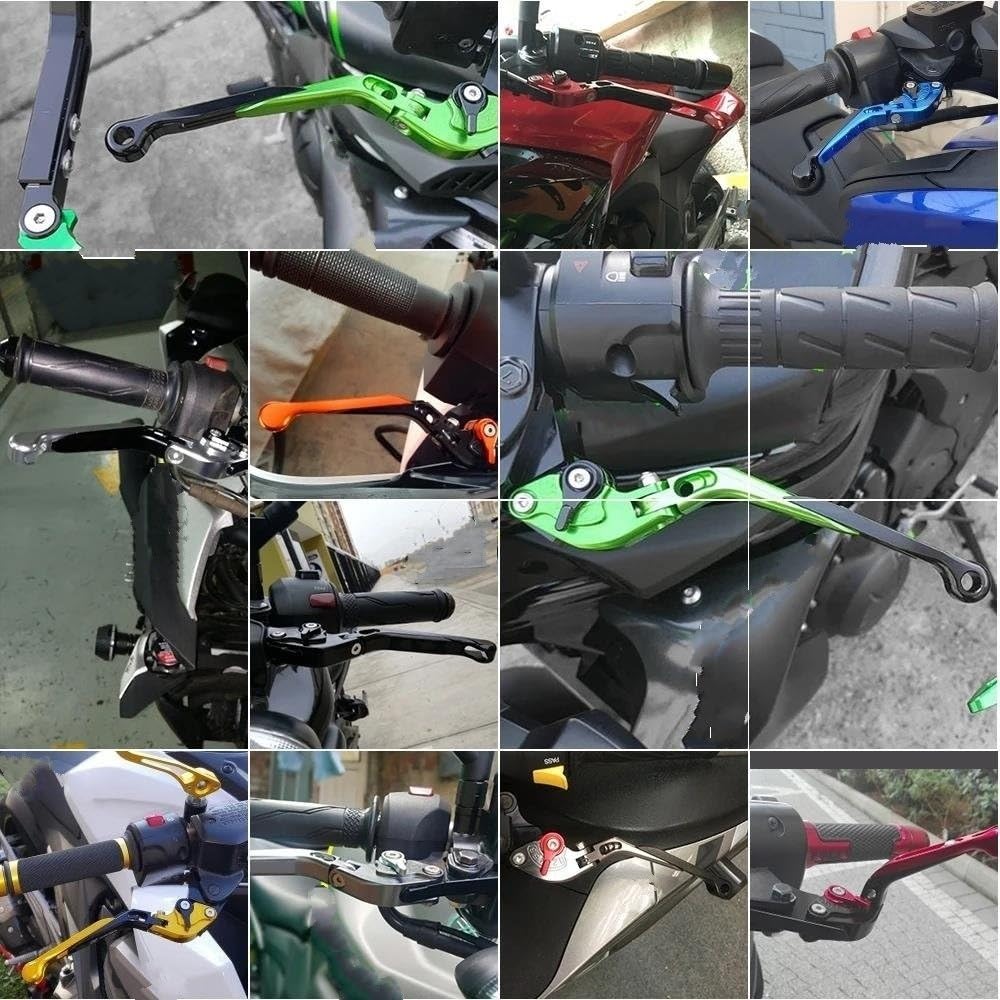 Embrayage Moto pour Triumph pour Daytona 675 R 2011-2017 pour Speed Triple R 1050 2012-2015 Leviers d'embrayage De Frein CNC Extensibles pour Moto Levier d'embrayage Frein(6)