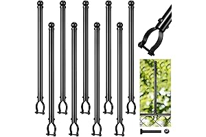 Chain Link Fence Post Extender 20 Inch, Galvanized Fence Extension for Privacy...