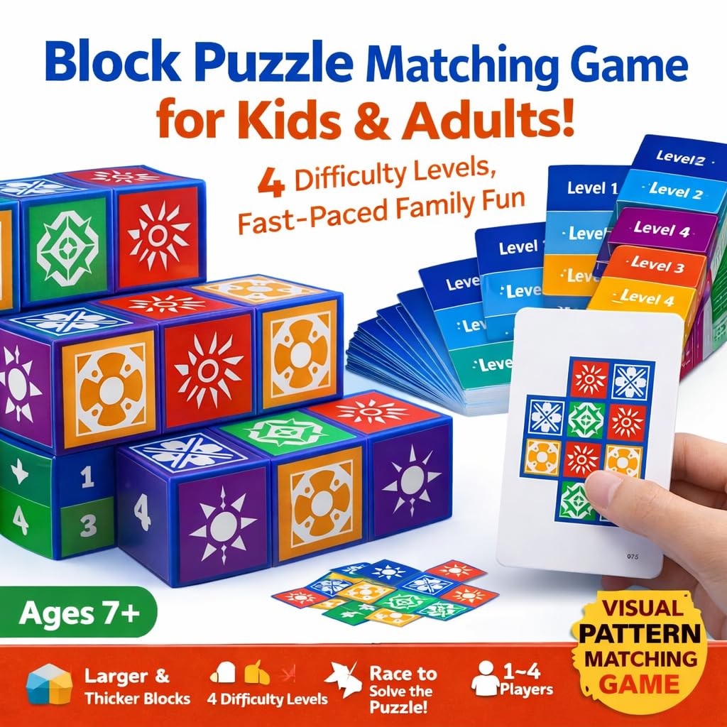 Puzzle-Kombinationsspiele, Block-Puzzlespiele, visuelle Erkennung, Gesellschaftsspiel für die Familie, um Lösungsfähigkeiten zu entwickeln