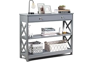 Sturdy and Versatile 3-Tier Console Table for Enhanced Convenience