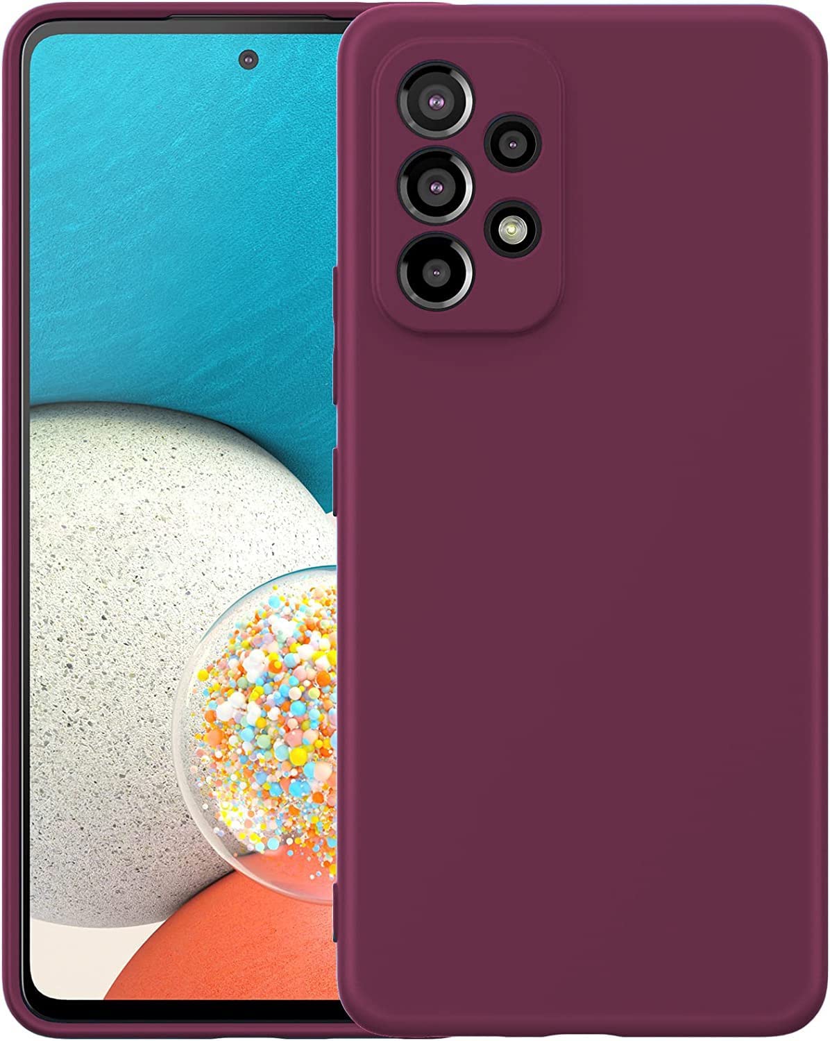 LOXXO® Microfiber Candy Case Compatible for Samsung Galaxy A23 4G Shockproof Slim Back Cover Liquid Silicone Bumper Camera Protective Phone Cover (Wine Red) (B0BV6J84T9) Amazon Price History, Amazon Price Tracker