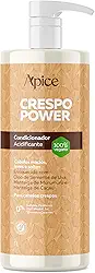 Ápice Condicionador Crespo Power Acidificante | Tratamento da Porosidade com Óleo de Semente de Uva e Manteigas Vegetais | 1000ml