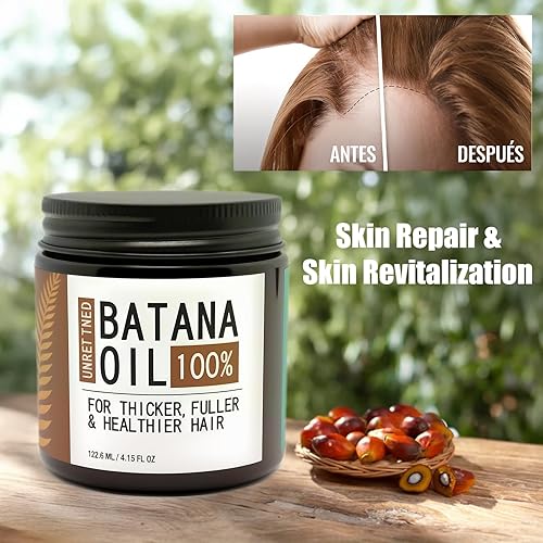 Miniatura 4 de Aceite de batana 100% crudo para el crecimiento del cabello - Cuidado eficaz del cabello con olor agradable y buena textura, aceites naturales