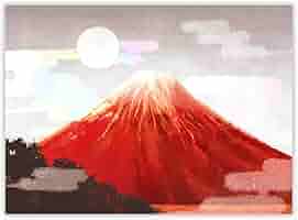 葉山！キャンバスアート ダイヤモンドアート 『紅葉と富士山の絶景』 40cmx50cm(外寸
