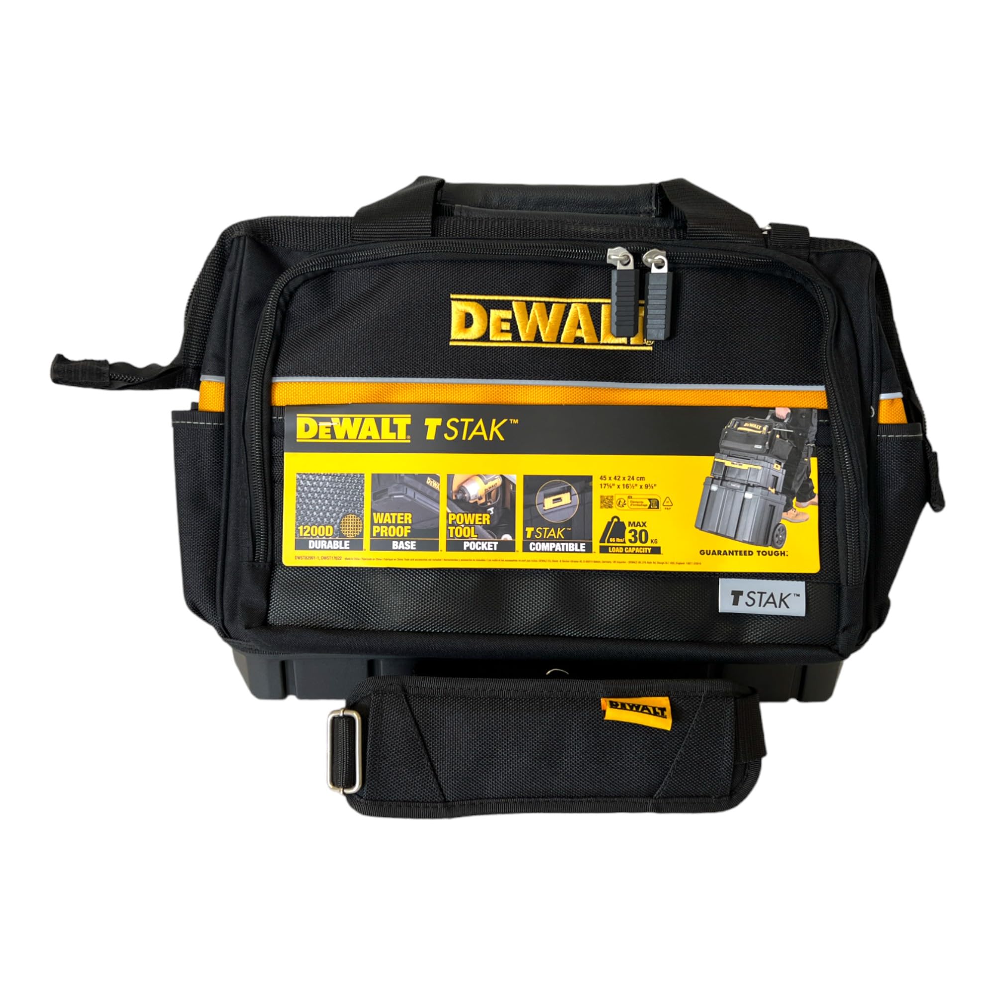 DEWALT Solidny Dwst82991-1 - bolsa cerrada tstak dla profesjonalistów i majsterkowiczów do pracy profesjonalnej wysoka trwałość