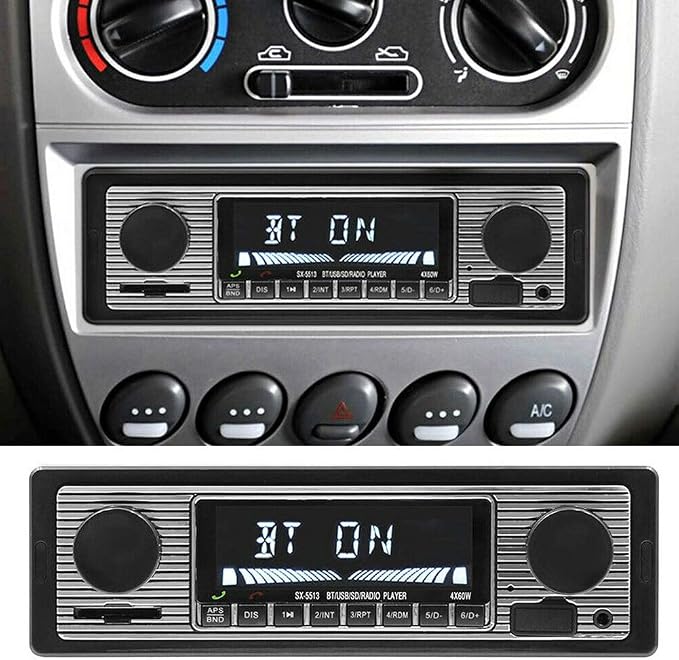 Radio para auto clásico con Bluetooth y FM miniatura 3