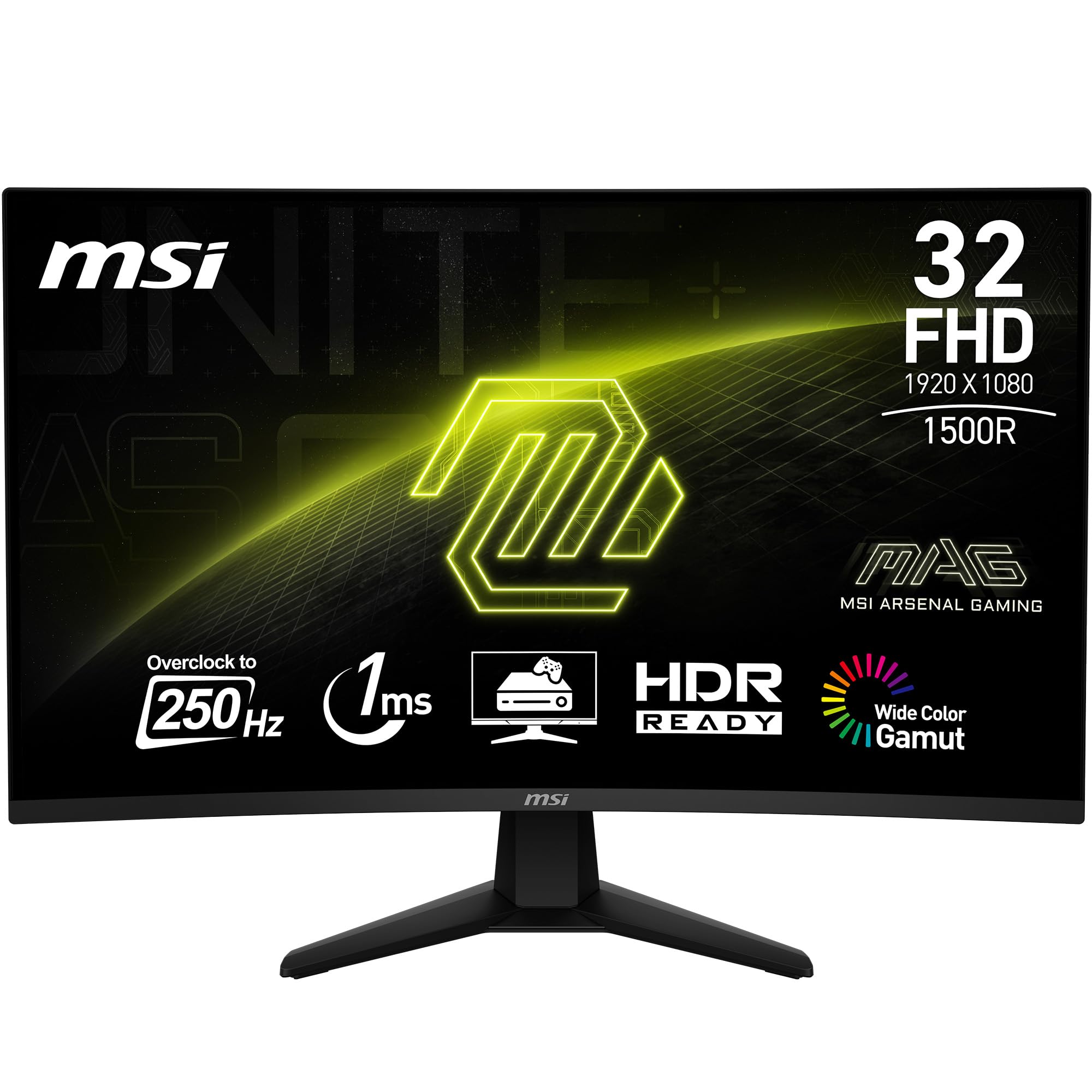 N*0様 MSI MAG 32C6X [31.5インチモニター] MSI MAG 32C6X 32 Inch FHD Curved Gaming Monitor - 1500R 1920 x