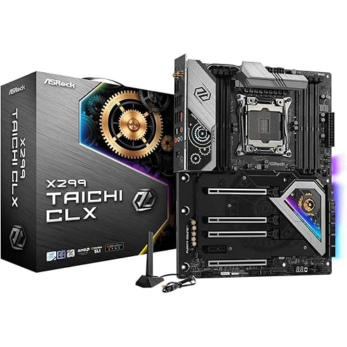 ASRock Motherboard X299 Taichi CLX LGA2066 X299 256GB DDR4 PCI Express SATA ATX Retail / X299 Taichi CLX /