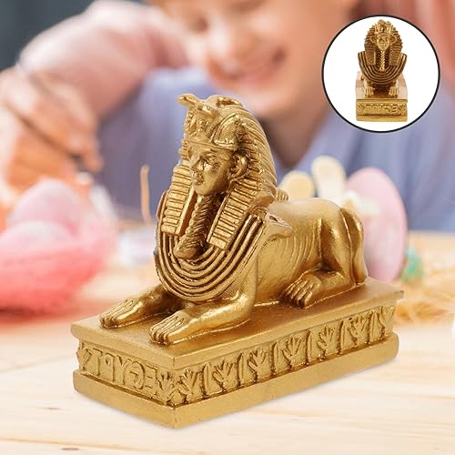 Miniatura 9 de Decoración para el hogar, estatuas de esfinge de resina, escultura de dios egipcios, acuario, estatua de esfinge egipcia antigua, estatua