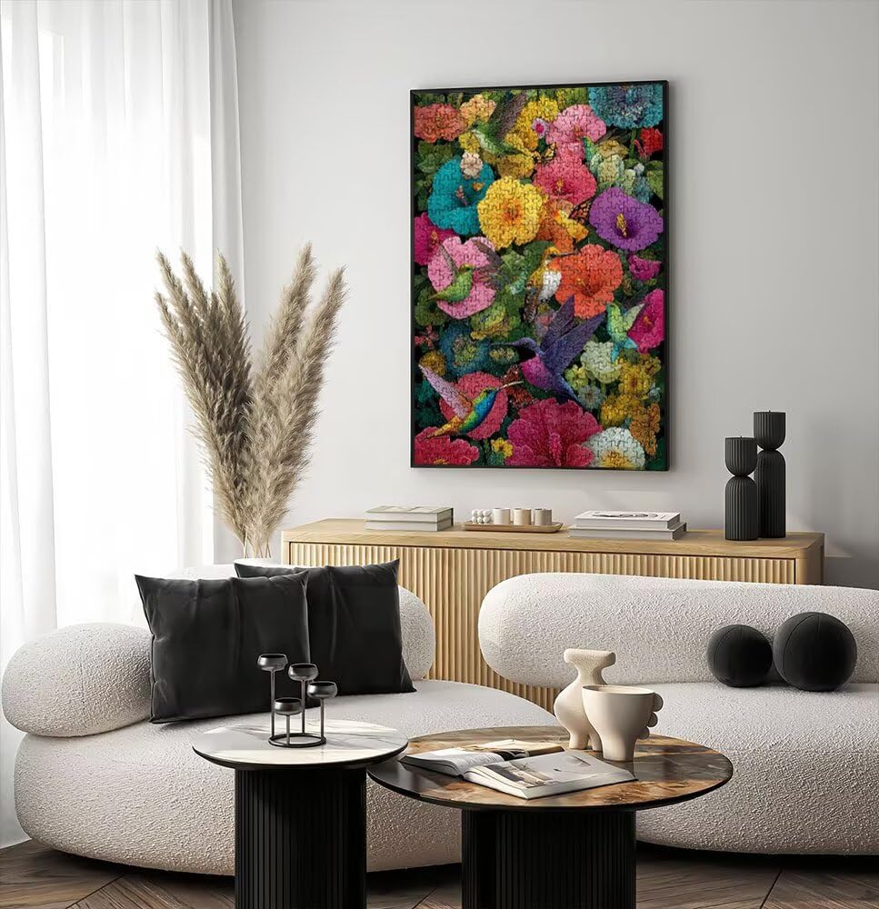 Puzzle 6000 Pezzi, Jigsaw Puzzle per Adulti, Uccelli Fiori BLQSBGA6-345 | Puzzle Classici, Impossibile Difficile Sfidanti Puzzles, Puzzle Decorativo per La Famiglia, Come Regalo e Decorazione Pareti