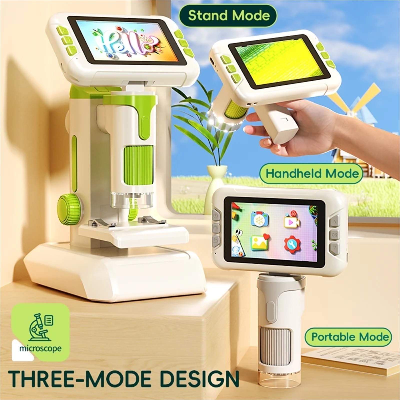 2Pcs Microscopio Digitale P01