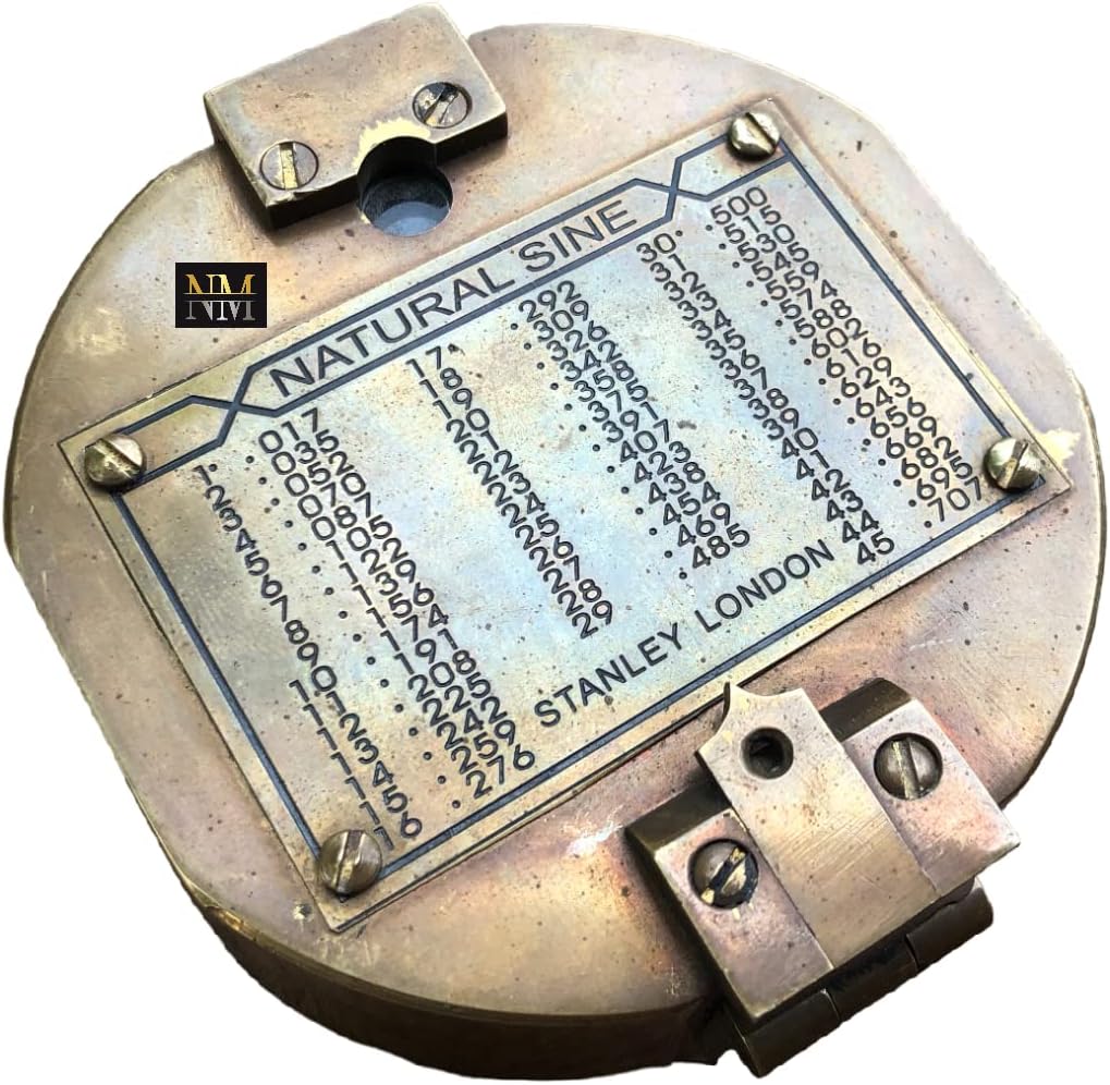 Brass Compass Trinidad Sighting Mirror Compass with Clinometer