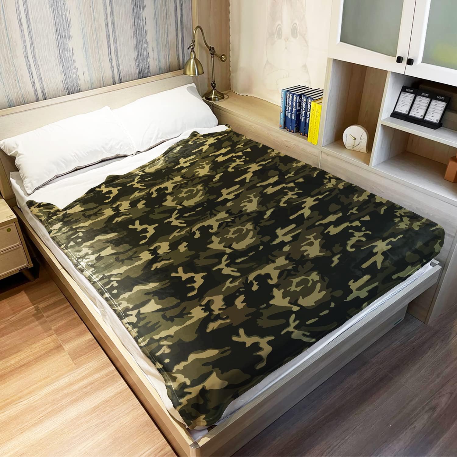 HommomH Camo Blanket Hunting Army Camo Throw Blanket Veteran Gifts - Image 5