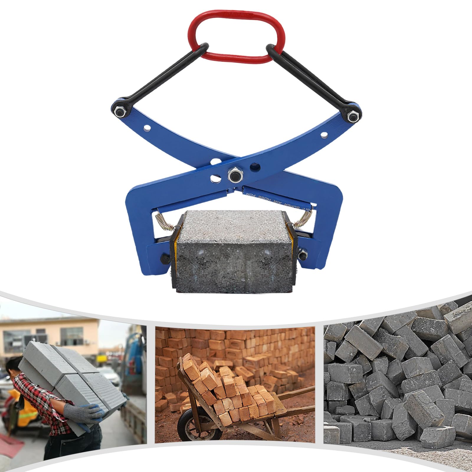 Elevador de bordillos de 300 kg, pinza de piedra manual, alicates de piedra para obras, minería, puertos y empresas de procesamiento de piedra