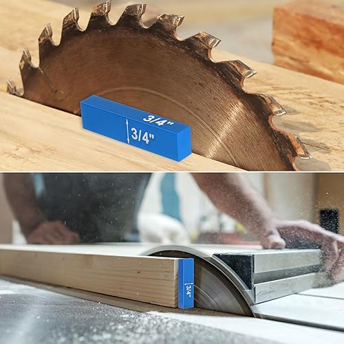 Miniatura 6 de HARFINGTON Juego de 15 unidades de medidores de altura de bloque de configuración, barras de aluminio de precisión de 116 a 3 pulgadas con marcas de