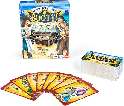 Continuum Games Dont Touch My Booty, The Pirate Plundering Party Game, Cover Your Buried Treasure, Easy to Learn Game for Kids, Teens and Adults Ages 5 and up