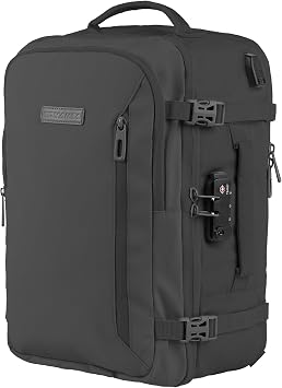 BidMamba Ryanair Hand Luggage Backpack 40 x 20 x 25 20 L Pocket Backpack Easyjet Low Cost Flights - Carbon