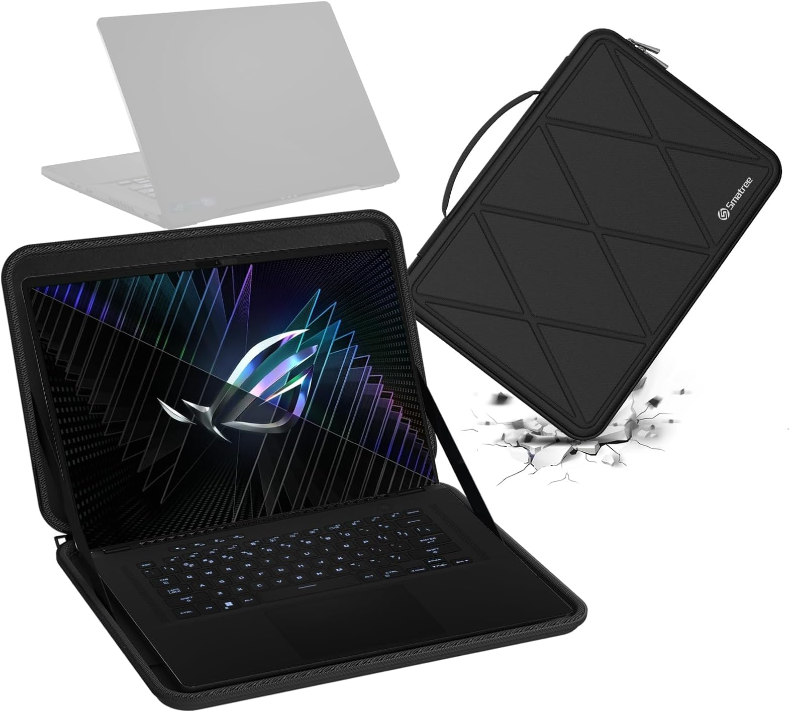 Smatree Hard EVA Protective Sleeve Case Compatible for 16 inch ASUS ProArt P16 H7606, 16 inch ASUS ROG Zephyrus G16 (2026) GU606, 16inch ROG Zephyrus M16 2023 GU604/2022, Case (X8286)