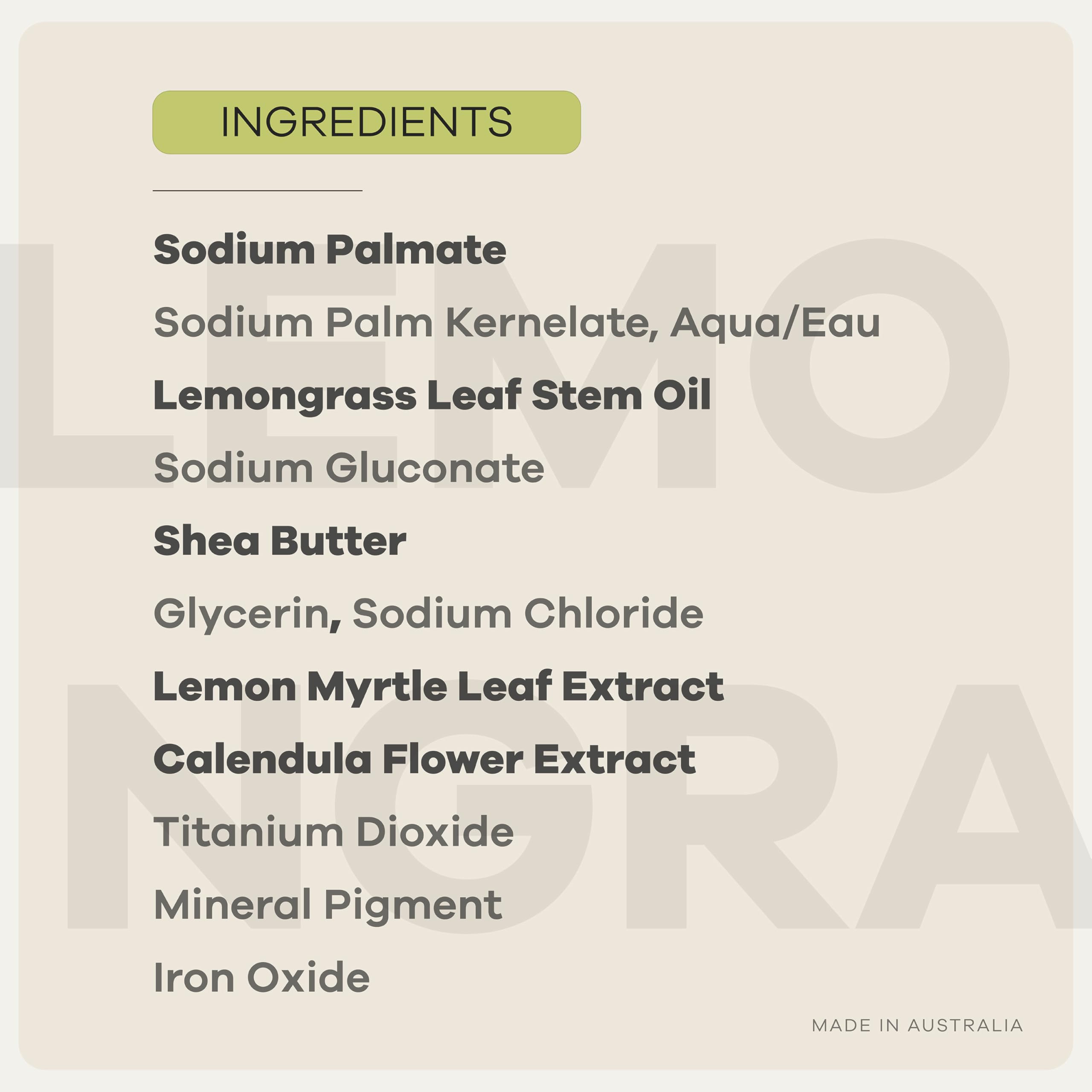 Australian Botanical Soap, Barritas de jabón de limón y limón, 187 g, ingredientes naturales, para todo tipo de piel, enriquecida con manteca de karité, 8 unidades